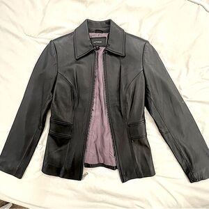Express women’s genuine, leather jacket